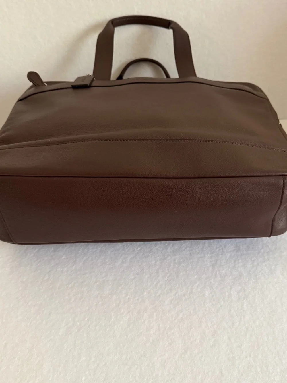 NWT Coach Hamilton Commuter Bag in Smooth Leather Mahogany Brown F54804
